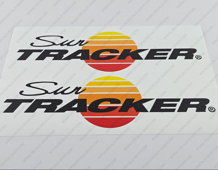 Sun Tracker Boat Logo Decal Set of 2